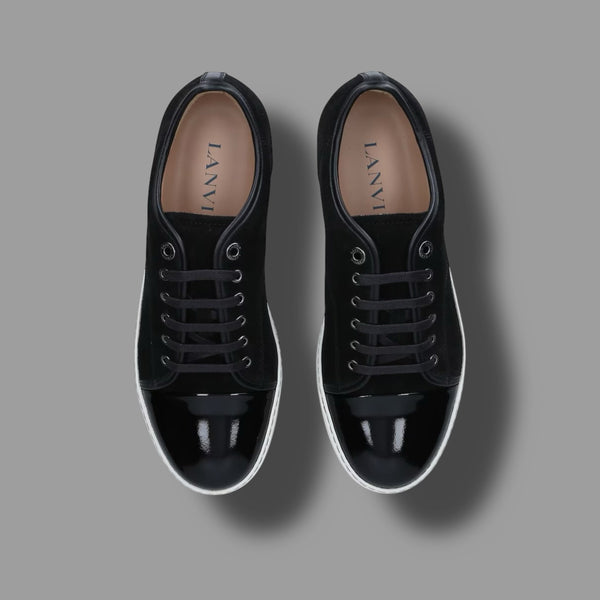 dbb1 velvet patent cap toe